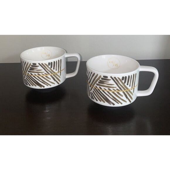 Set 2/Starbucks 2014 Artisan Series 01/08 Origin Story Coffee Mug Cup Bone China - Picture 1 of 5